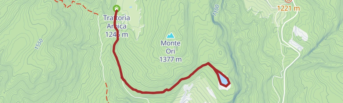 Route map: Lez di Dovena
